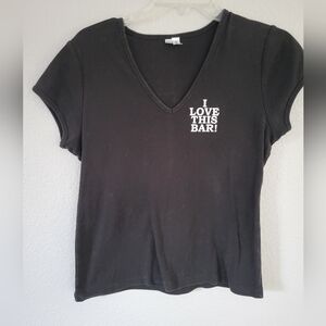 Toby Keith Video Cowboy Palace t-shirt "I love this Bar" Black Fits M-L Vintage